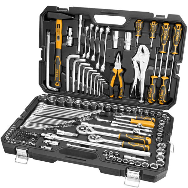 Caisse à outils valise avec outils de 142 pièces pour Atelier- HKTHP21421 INGCO