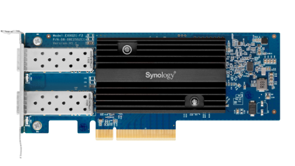 Carte complémentaire SFP+ 10 GbE à deux ports pour serveurs Synology E10G21-F2