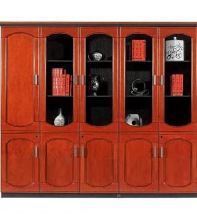 Armoire Demi Vitré 5 portes MDF